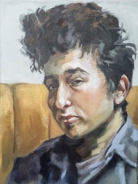 Portrait of Young Bob Dylan